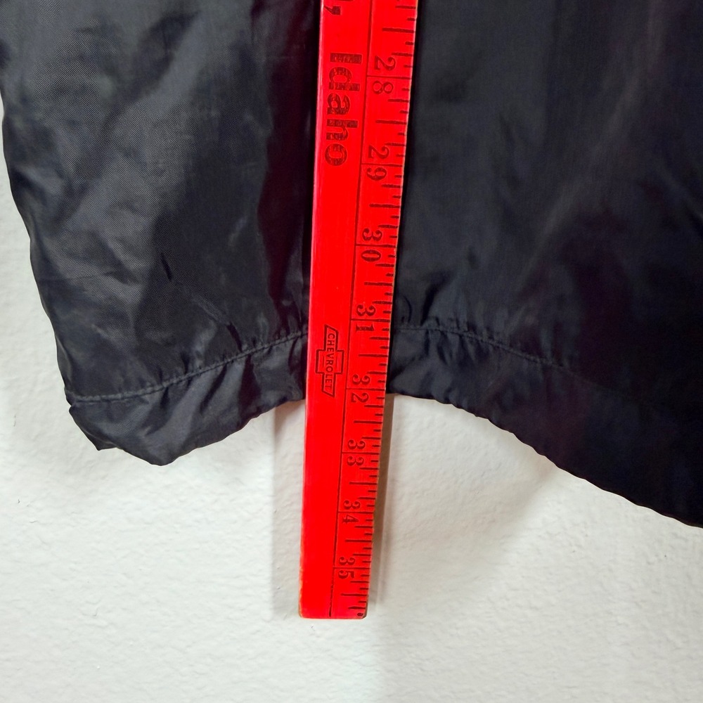 Adidas Windbreaker Jacket Mens Large Black White Stripe Full Zip Vintage 90s - Picture 5 of 6